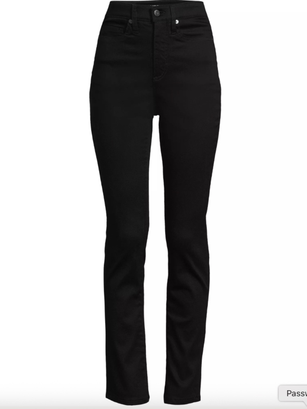 Black Lands High Rise Slimming Slim Jeans, 12